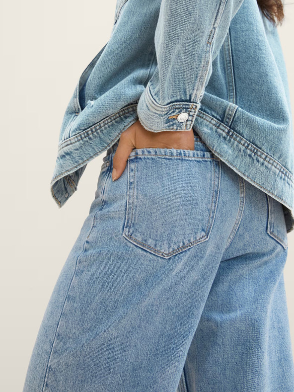 Tom Tailor Denim Светлосини дамски дънки с широка кройка Tom Tailor Denim