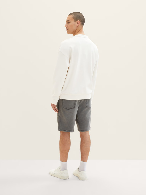 Tom Tailor Denim Сиви мъжки къси панталони от деним Tom Tailor Denim