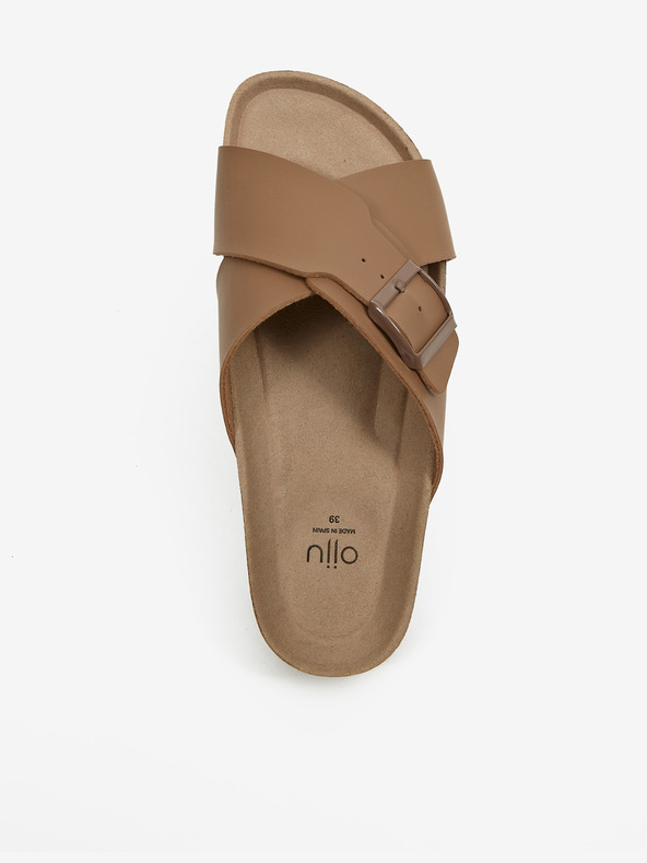 Ojju Кафяви мъжки чехли OJJU