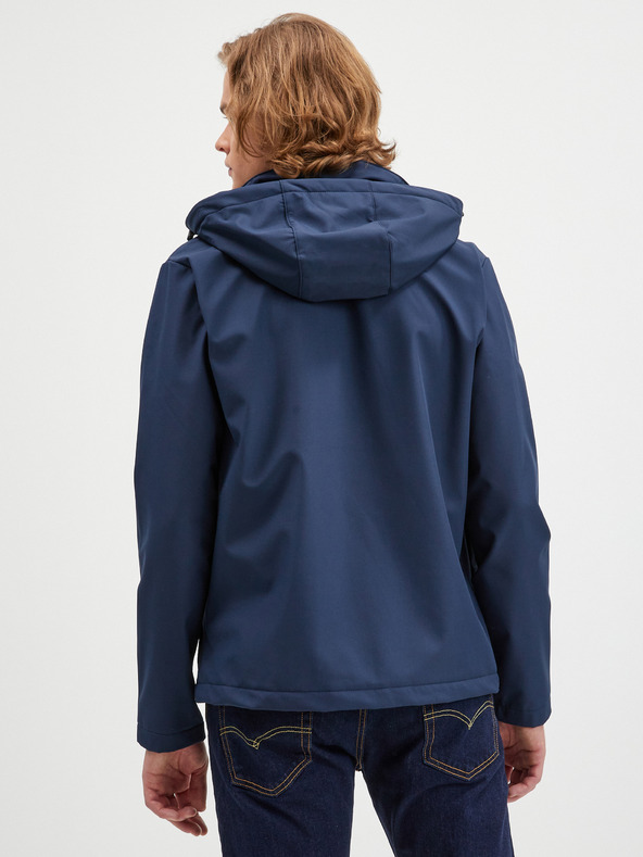 Jack & Jones Тъмно синьо мъжко яке с качулка Jack & Jones Tyson