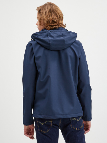 Jack & Jones Тъмно синьо мъжко яке с качулка Jack & Jones Tyson