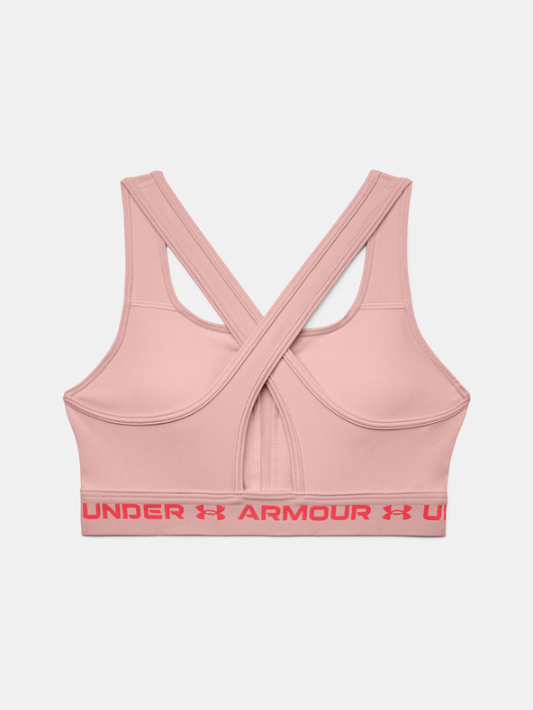 Under Armour Дамски сутиен Under Armour UA Crossback Mid Hthr