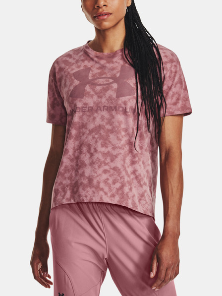 Under Armour Дамска тениска Under Armour UA LOGO AOP HEAVYWEIGHT SS