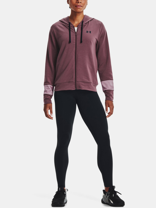 Under Armour Дамски суитшърт Under Armour Rival Terry CB FZ Hoodie