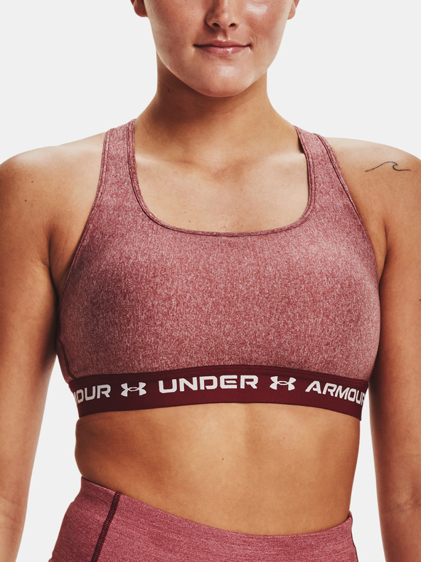 Under Armour Дамски бюстие Under Armour Crossback Mid Hthr