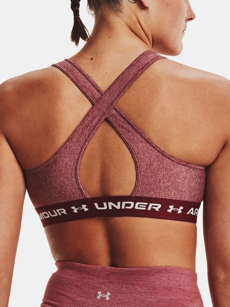 Under Armour Дамски бюстие Under Armour Crossback Mid Hthr