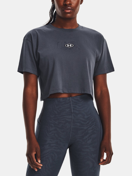 Under Armour Дамска тениска Under Armour UA BRANDED LOGO CROP SS