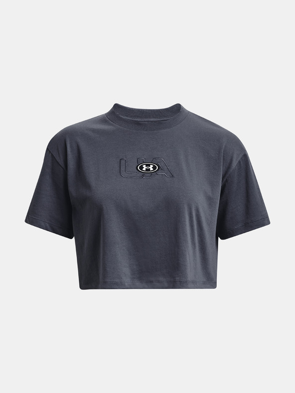 Under Armour Дамска тениска Under Armour UA BRANDED LOGO CROP SS