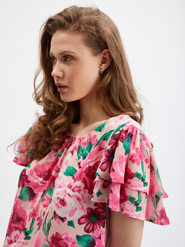 Orsay Розова дамска блуза на цветя ORSAY
