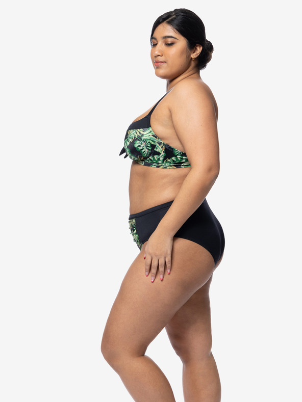 DORINA Черен и зелен дамски бански с шарка DORINA Kano