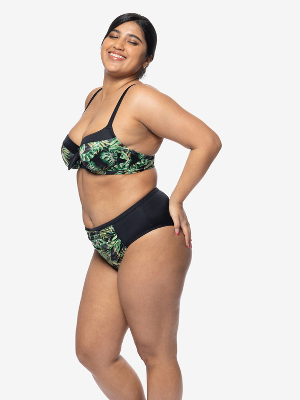 DORINA Черен и зелен дамски бански с шарка DORINA Kano