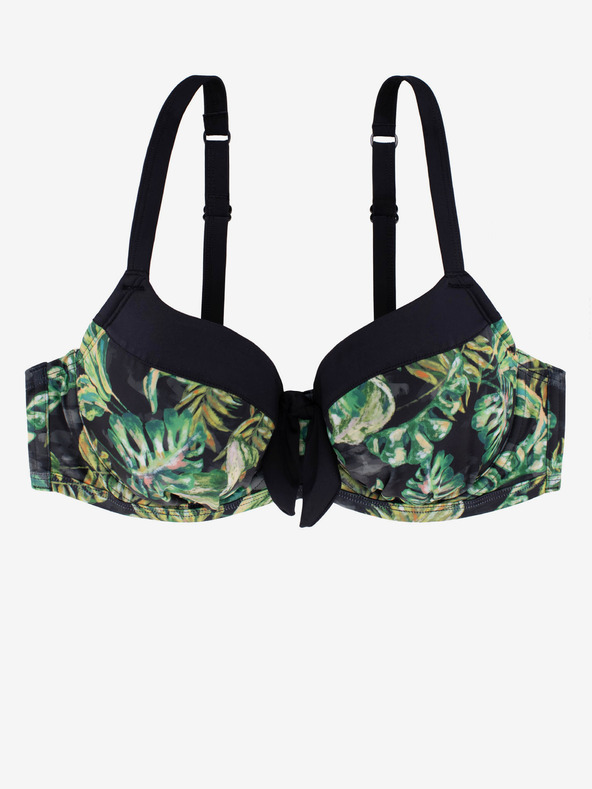 DORINA Черен и зелен дамски бански с шарка DORINA Kano