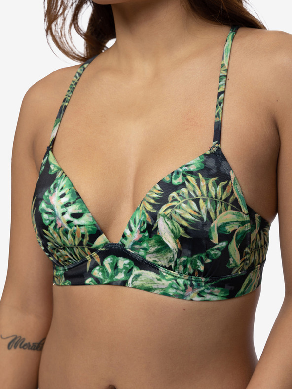 DORINA Черен и зелен дамски бански с шарка DORINA Kano