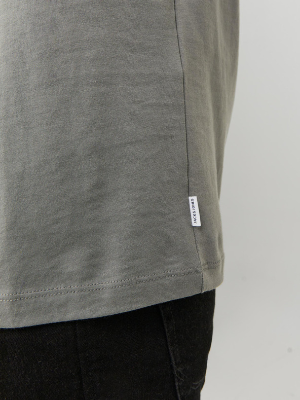 Jack & Jones Сива мъжка основна тениска Jack & Jones Organic