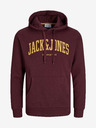 Jack & Jones Мъжки суитшърт с качулка -бордо Jack & Jones Josh