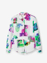 Desigual Зелена и бяла дамска риза с шарки Desigual Trieste