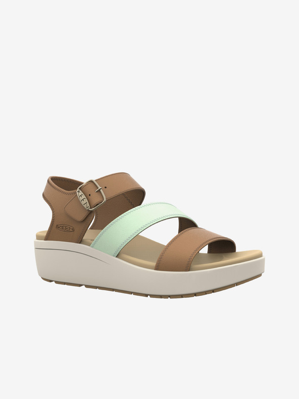 Keen Кафяви дамски сандали Keen от естествена кожа