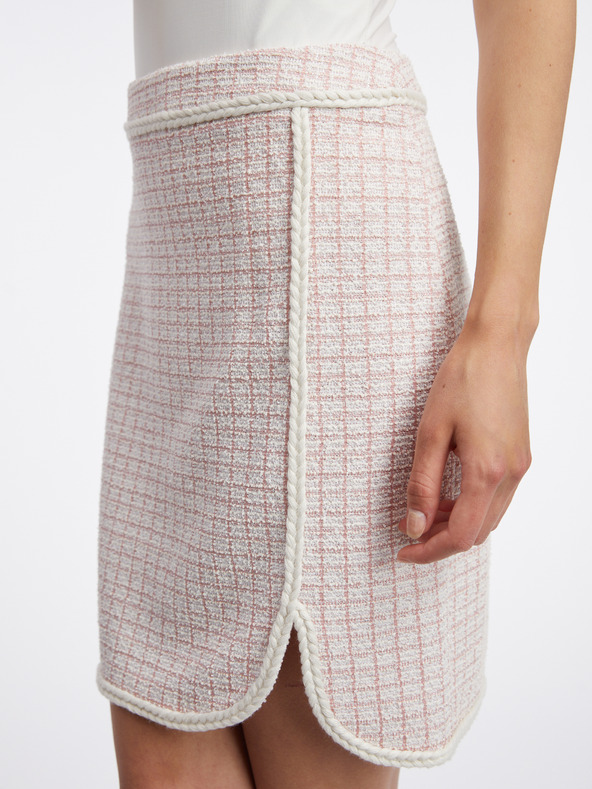 Orsay Светлорозова дамска пола от туид ORSAY