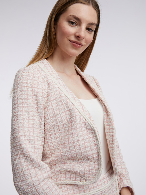 Orsay Светлорозово дамско сако от туид ORSAY