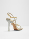 Aldo Дамски сандали с висок ток в златисто ALDO Adrocan Mix Mat