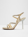 Aldo Дамски сандали с висок ток в златисто ALDO Adrocan Mix Mat