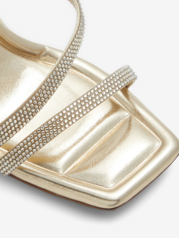 Aldo Дамски сандали с висок ток в златисто ALDO Adrocan Mix Mat