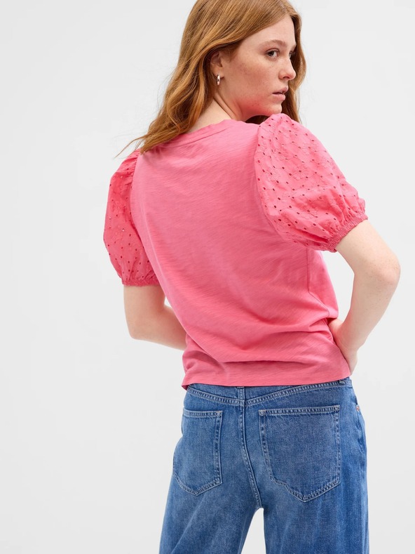 GAP Тениска с дантелени ръкави GAP