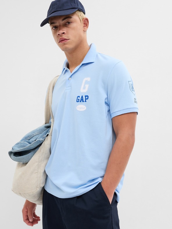 GAP Polo тениска с лого GAP