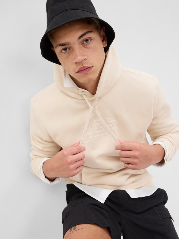 GAP Суитшърт с лого и качулка GAP