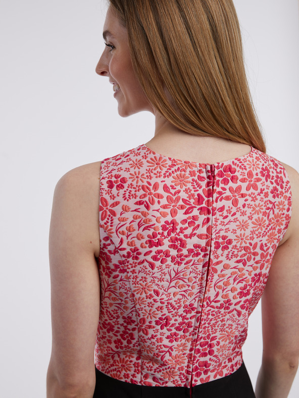 Orsay Розово-черен дамски гащеризон на цветя ORSAY