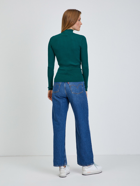 Orsay Зелен рипсен пуловер ORSAY