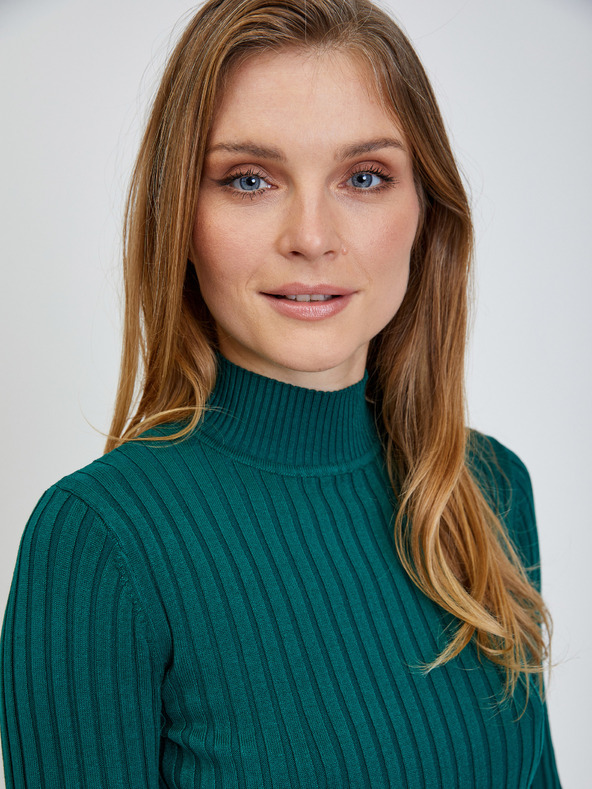 Orsay Зелен рипсен пуловер ORSAY