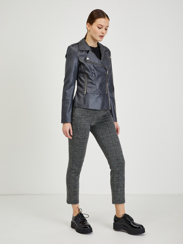 Orsay Черно дамско кожено яке ORSAY