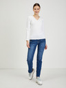 Orsay Бяла дамска тениска с дълъг ръкав ORSAY