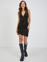 Orsay Дамски прилепнали рокли в златисто-черен цвят ORSAY