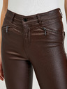 Orsay Тъмнокафяв дамски панталон от изкуствена кожа ORSAY
