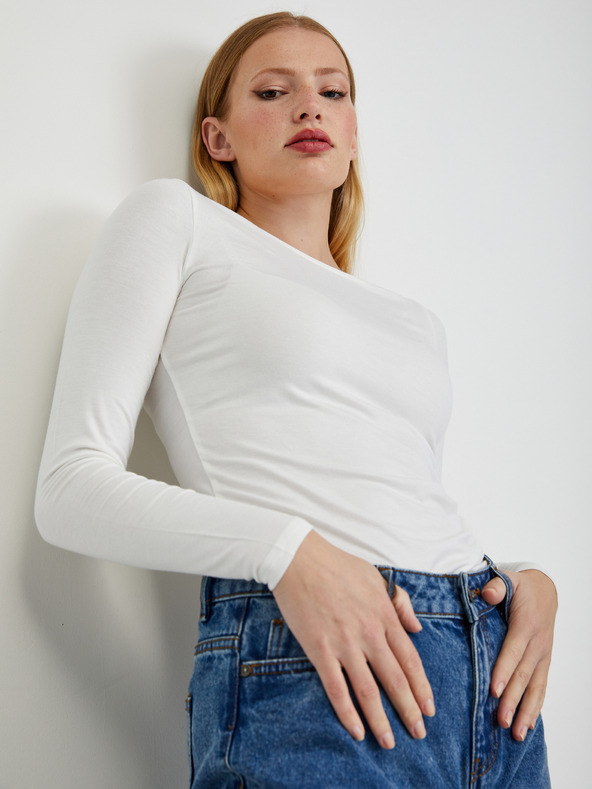 Orsay Бяла дамска тениска ORSAY