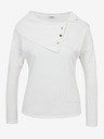 Orsay Бяла дамска тениска с декоративни детайли ORSAY