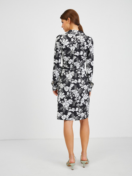 Orsay Бяло-черна дамска рокля на цветя ORSAY