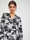 Orsay Бяло-черна дамска рокля на цветя ORSAY