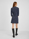 Orsay Тъмносиня дамска рокля с десен ORSAY