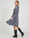 Orsay Синьо-бяла дамска рокля с десен ORSAY