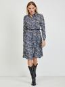 Orsay Синьо-бяла дамска рокля с десен ORSAY