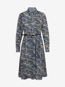 Orsay Синьо-бяла дамска рокля с десен ORSAY