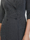 Orsay Бяло-черна дамска рокля с десен ORSAY