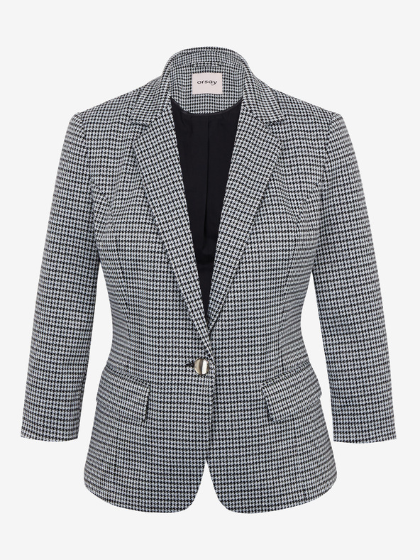 Orsay Бяло-черно дамско сако на каре ORSAY