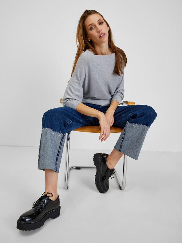 Orsay Светлосив дамски пуловер ORSAY