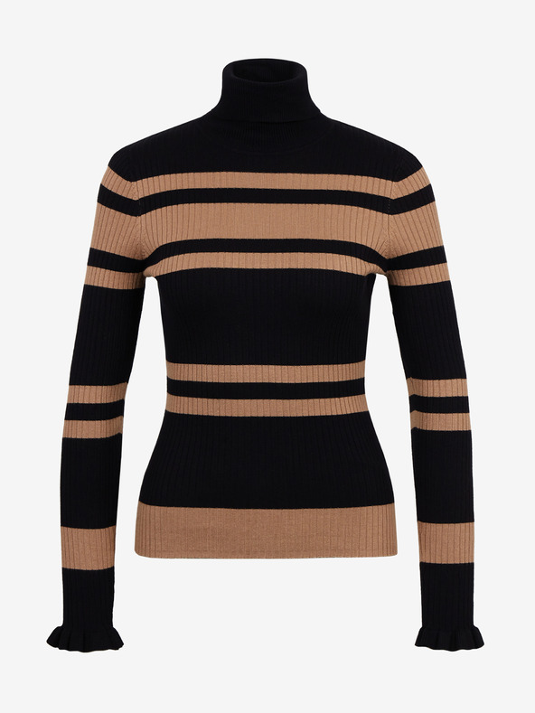 Orsay Кафяво-черен дамски пуловер на райе ORSAY