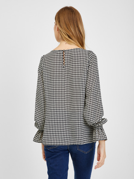 Orsay Черно-бяла дамска блуза с десен ORSAY