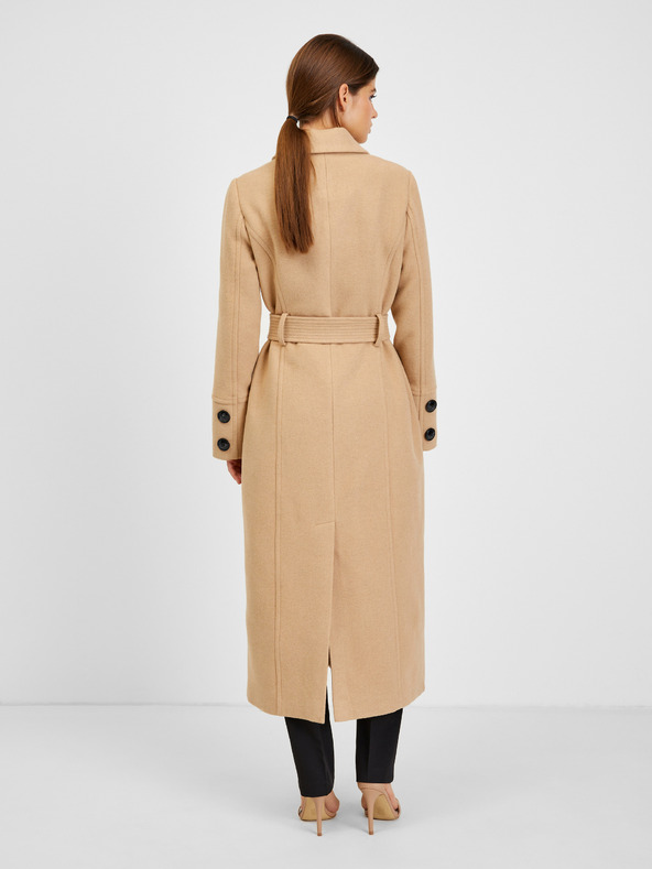 Orsay Бежово дамско зимно палто с примес на вълна ORSAY